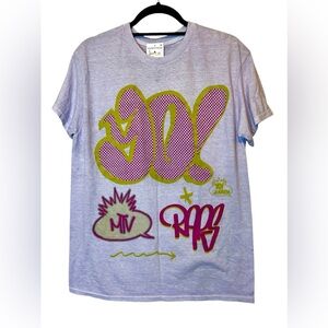 MTV - Yo MTV Raps Graffiti‎ Logo T-Shirt, Color Mauve, Unisex, Medium